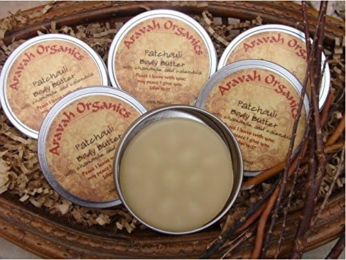 Patchouli Organic Shea Butter Body Bar - Eczema, Psoriasis & Dermatitis Balm - Relieve Dry, Inflamed, Itchy, & Cracked Skin - Aravah Organics