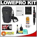 IMAGE OF Lowepro Toploader Pro 75 AW (Black) Digital SLR Camera Holster Case + Accessory Kit for Canon Rebel T3, T3i, T1i, T2i, EOS 60D, 5D, 7D, Nikon D3000, D3100, D5000, D5100, D7000, D300s, Olympus Evolt E-5, E-30, E-620 & Sony Alpha A560, A580, A33, A35, A55