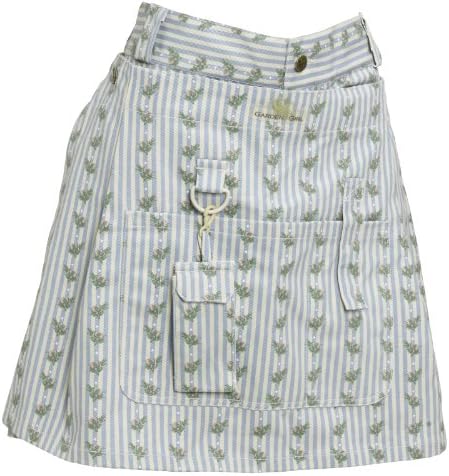Garden Girl USA Gardening Skort, 12-Inch, Country Stripe Blue