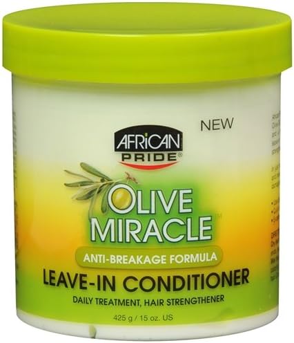 African Pride Olive Miracle Leave in Conditioner 15 oz (425 g)