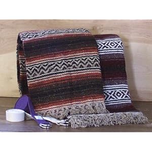 Authentic Mexican Falsa Blanket Made in Mexico