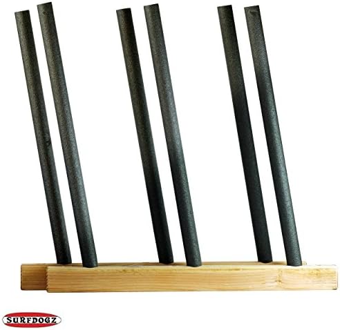 Surfdogz - 3 SUP - Baseline Steel Peg / Wood Base Wall Rack Set