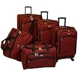 American Flyer Madrid 5 Piece Spinner Luggage Set - Red American Flyer Madrid 5 Piece Spinner Luggage Set - Red