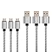 Galaxy S7 Edge Charger,Pack-3 6ft 2m Long Braided Fiber Universal Micro USB Charger Cord Android Phone & Tablet Charging Cable