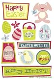 Karen Foster 5-1/2 Inch by 9 Inch Cardstock Stickers, Easter