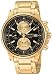 Seiko Men's Alarm Chronograph Gold-Tone Watch #SNAB64