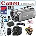 Canon Vixia HF-R100 20X Full HD Flash Memory Camcorder 16GB Deluxe Accessory Bundle With Free Gift Package