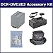 Sony DCR-DVD203 Camcorder Accessory Kit includes: ST80 Case, ZELCKSG Care & Cleaning, SDNPFP90 Battery, SDM-109 Charger