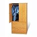 Oak 3-Drawer Wardrobe