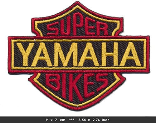 Yamaha Super Bikes Motorrad Chopper iron sew on cotton patches Logo Vest Jacket Hat Hoodie Backpack Iron On patches