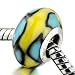 Yellow Blue Irregular Bead - Pandora Charm & title=
