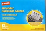 Shredder Lubricant Sheets