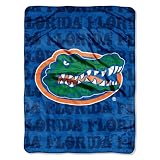 NCAA Florida Gators 46-Inch-by-60-Inch Micro-Raschel Blanket, Grunge Design at Amazon.com