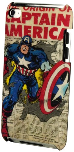  Performance Designed Products IP-1379 Marvel Captain America Newspaper Clip Case for iPod Touch 4 - 1 Pack - Retail Packaging - Assorted