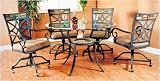 Antique Metal Finish Glass Table