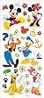 Sandylion Disney Stickers/Borders Packaged, Mickey and Friends