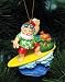 Christmas Ornament Santa Riding a Surfboard - Beach New