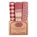 Price Comparison : French Country Homespun Blue or Red Boxed set of 3 kitchen tea dish towels, Red