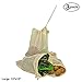 Simple Ecology Reusable Produce Shopping and Storage Bags, Drawstring, Washable Organic Cotton Mesh, Large 3 pack