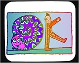 Decorated Mouse Pad with man, human, body, snake, individuals, individual, persons, running, purple, curling, humans, people, person