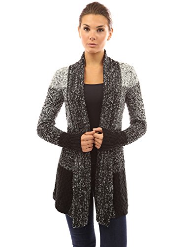 PattyBoutik Women's Gradient Color Marled Cardigan