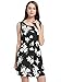 MsBasic Women's Vintage Sleeveless Floral Sundress Summer Beach Mini Dress