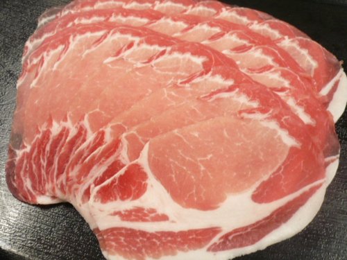 豚のロース肉 1000g 薄切りスライス