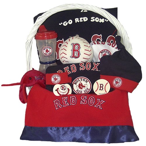 Boston Red Sox Baby Gift Basket 3-6 & 6-9 months ***HOME RUN***