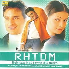 Album cover for Rehnaa Hai Terre Dil Mein by Harris Jayaraj CD from which you can create your own MP3 Ringtones / Realtones using the ToneBee online ringtone maker.