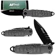 Jet Black Aluminum Pocket Knife Folder - 7.5 inches overall (fls)