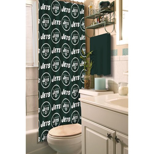 Ny Jets Fabric Shower Curtain
