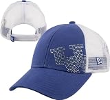 Kentucky Wildcats Women's New Era Jersey Shimmer Adjustable Trucker Mesh Strapback Hat
