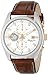 Kenneth Cole New York Men's KC8042 Dress Sport Round Chronograph Brown Strap Analog Watch