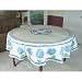 Provence Coated Lavender Motif Round Tablecloth 70 inch