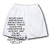 White Boxer Short with Books have knowledge, knowledge is power, power corrupts, corr...