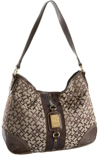 Tommy Hilfiger Hobo Tote Chocolate Brown