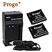 Progo Brand Power Pack: (Two Li-ion Rechargeable Battery and One Pocket Rapid Travel Charger With Car Adapter) for Panasonic DMW-BCK7, DMW-BCK7E, DMW-BCK7PP, NCA-YN101F, NCA-YN101G, NCA-YN101H, DE-A91B, DE-A92A, DE-A92B. Fits Panasonic Lumix Digital Cameras, DMC-FP5, DMC-FP7,DMC-FH2, DMC-FH5, DMC-FH7, DMC-FH24, DMC-FH25, DMC-FH27, DMC-FS16, DMC-FS18, DMC-FS35, DMC-FS37, DMC-FX77, DMC-FX78, DMC-S1, DMC-S3