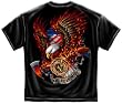 Patriotic Fire Eagle American Made - Firefighter T-Shirt