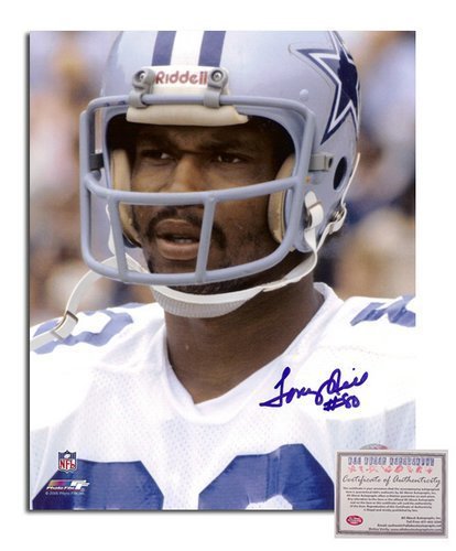 Tony Hill NFL Dallas Cowboys Hand Signed 8x10 Photograph White Jersey