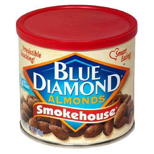 Blue Diamond Almonds, Smokehouse, 12-Ounce Can (Pack of 6) by Blue Diamond