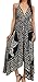 Sakkas Shana Batik Embroidered Handkerchief Hem Adjustable Halter Dress