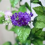 xiaokesong ヒヤシンス 造花 インテリア 観葉植物 光触媒 アンティーク 壁掛け 2本入り