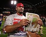Albert Pujols St Louis Cardinals MLB 8x10 Photograph 2011 World Series Newspaper Headline