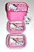 Hello Kitty Bento Lunch Bag Set w/ Thermal Lunch Boxes