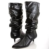 Wild Rose Nono01 Mid-Calf Boots 6.5 Black