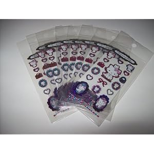 Hello Kitty Charmmy Metallic Shiny Stickers Party Favors LOT OF EIGHT