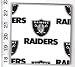 CD DVD Holder Carrier Made with NFL Oakland Raiders Football White Fabric