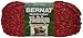 Bernat Handicrafter Holiday Sparkle Yarn, 2.8 Ounce, Red