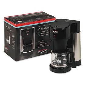 (Price EA)10-Cup Professional Home Coffee Brewer, Stainless Steel, Black by Bunn-O-Matic