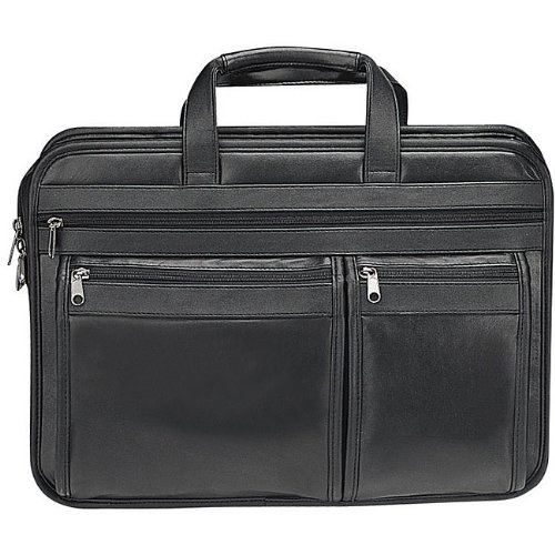 Houston Deluxe Soft Leather Computer Briefcase Soft Leather Briefcase / Computer Case